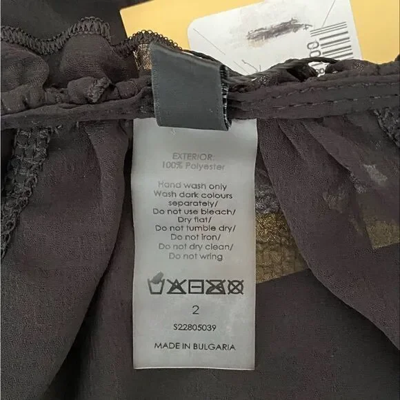 Aurum Chiffon Minidress size 2 - Picture 10 of 11